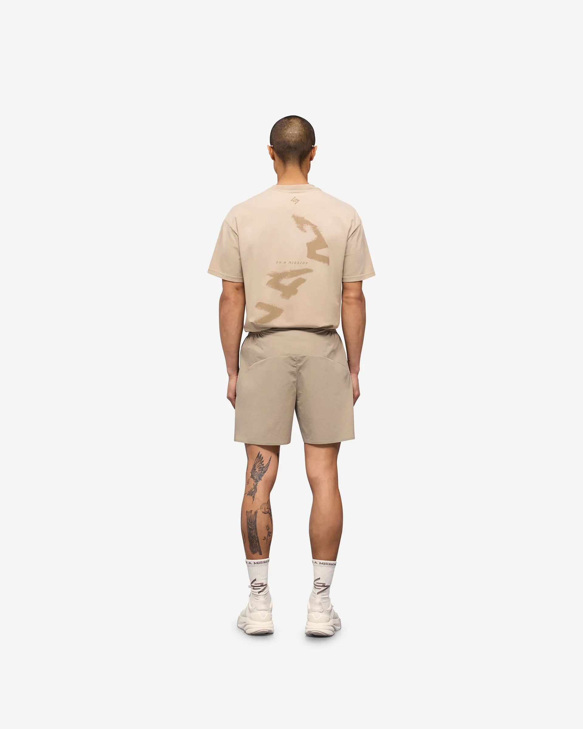 247 Training Shorts - Pebble