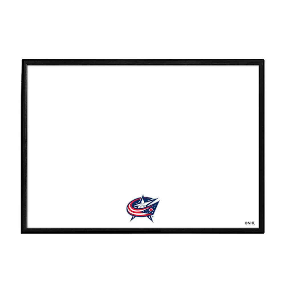 Columbus Blue Jackets: Framed Dry Erase Board