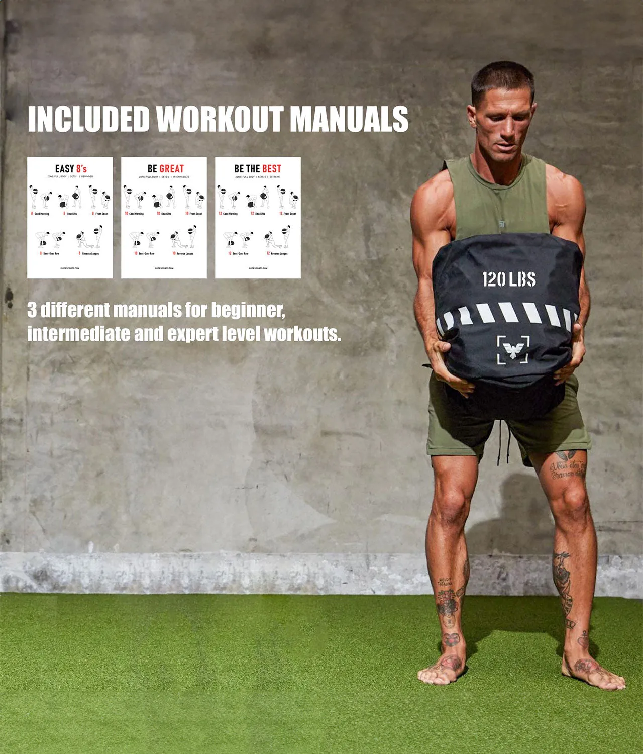 Core Black Round Sand Bag 35 lbs